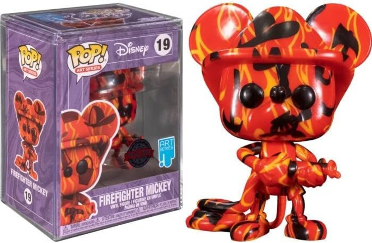 Funko Pop Disney 19 Art Series Firefighter Mickey Walmart Exclusive Vinyl  Figure