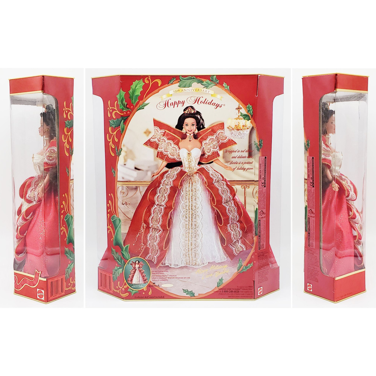 Barbie Toys Happy Holidays Special Edition Barbie 10th Anniversary