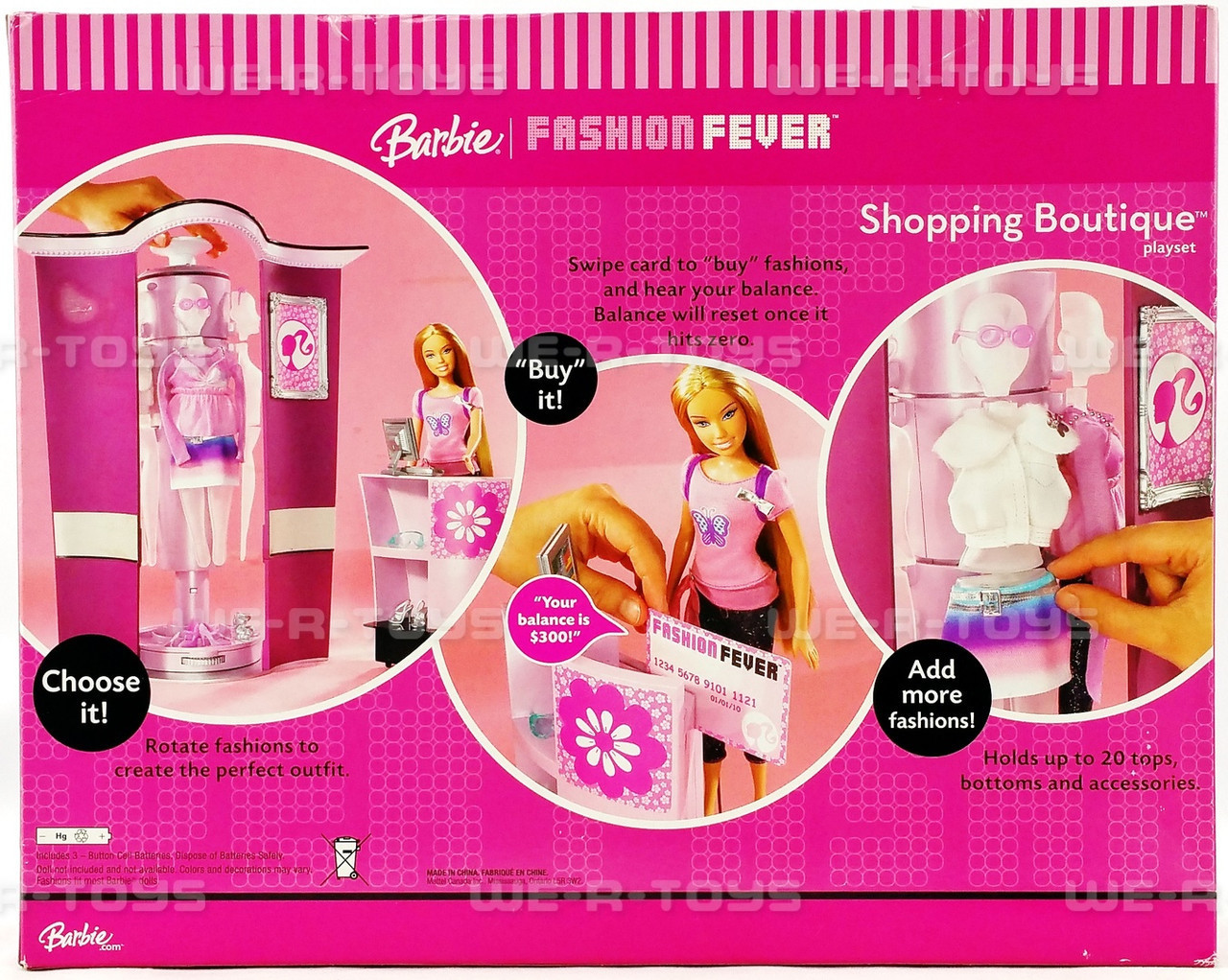 Barbie Fashion Fever Shopping Boutique Playset 2007 Mattel L5706 - We-R-Toys