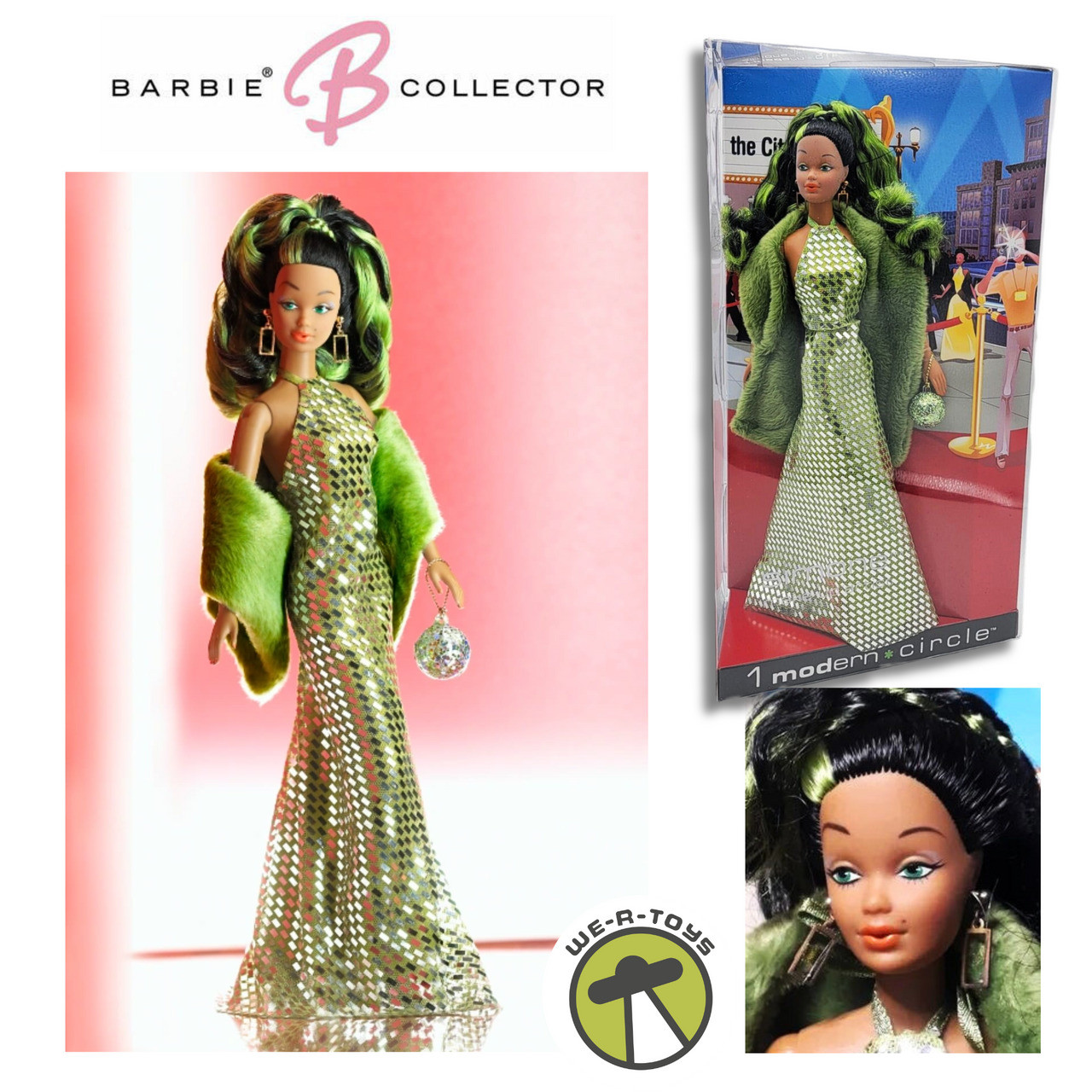1 Modern Circle Simone Make-Up Artist Barbie Doll 2003 Mattel B2528