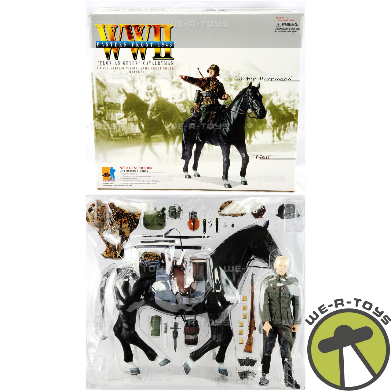 Dragon WWII Eastern Front German Florian Geyer Cavalryman W/ Horse