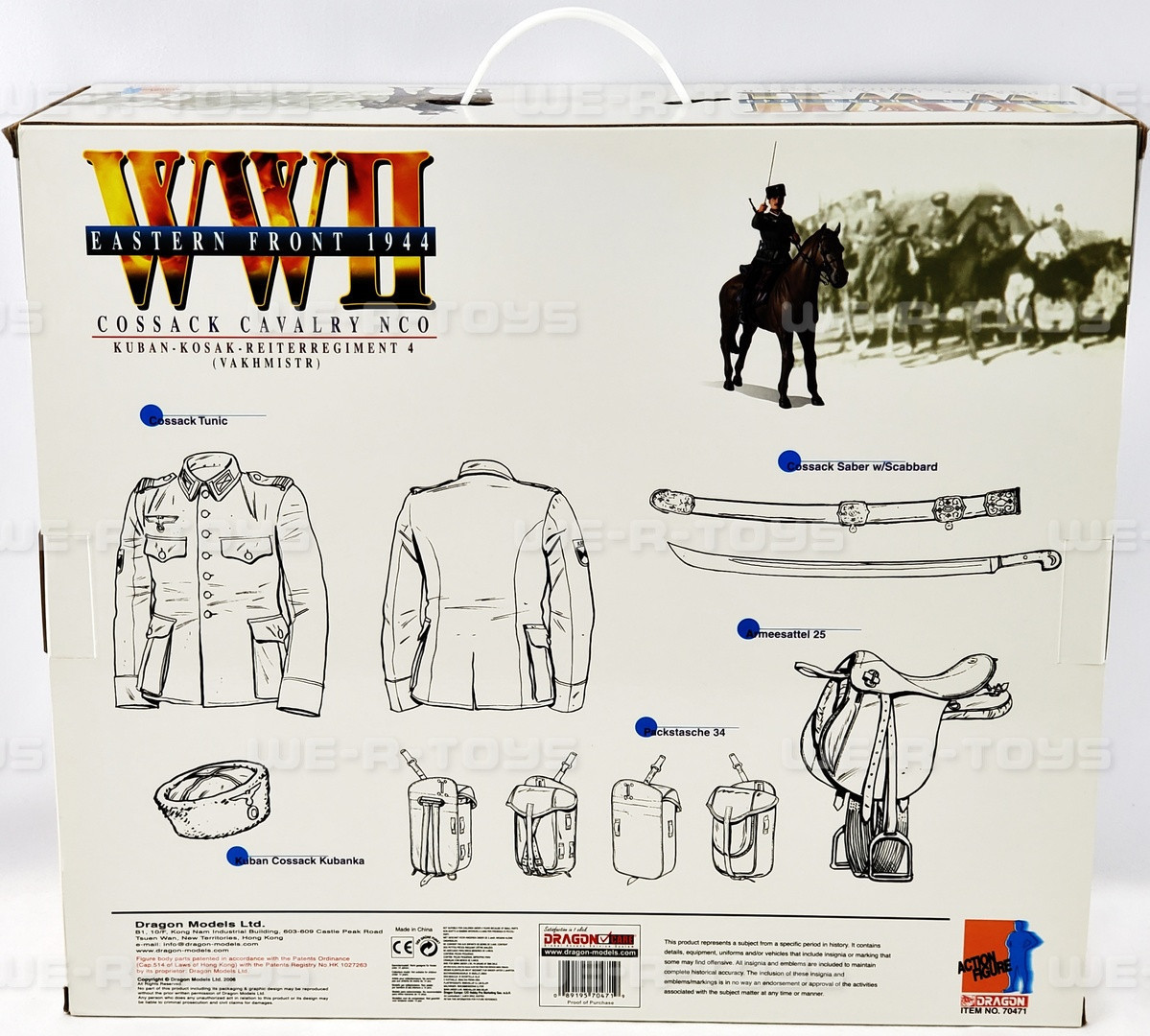 Dragon WWII Eastern Front Cossack Cavalry NCO Figure W/ Horse No