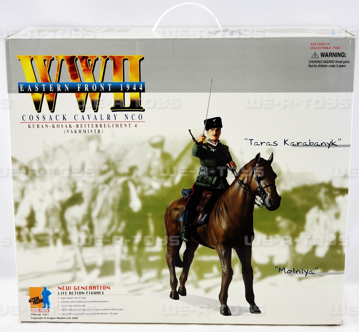 Dragon WWII Eastern Front Cossack Cavalry NCO Figure W/ Horse No
