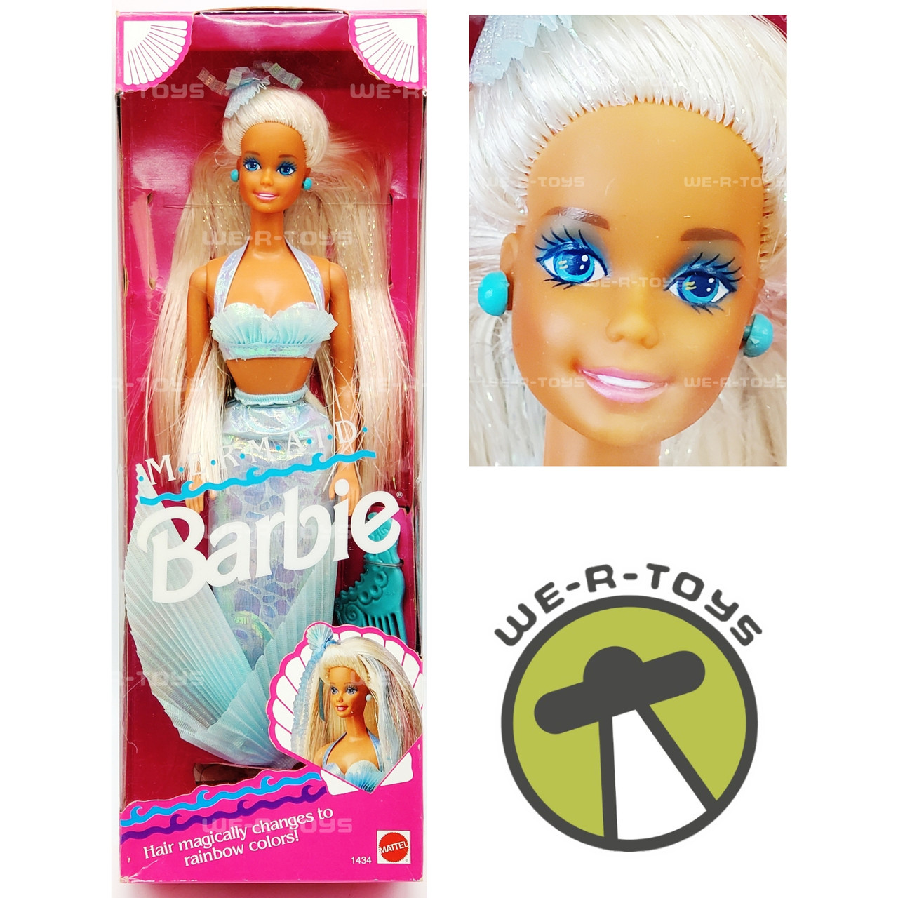 1991 Mermaid Barbie Doll Mattel #1434 - Main Image