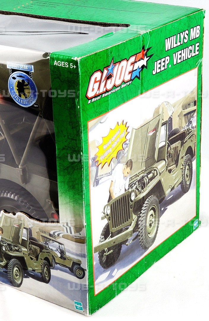 GI Joe Willys MB Jeep Vehicle With Figure Hasbro 2003 No. 81977