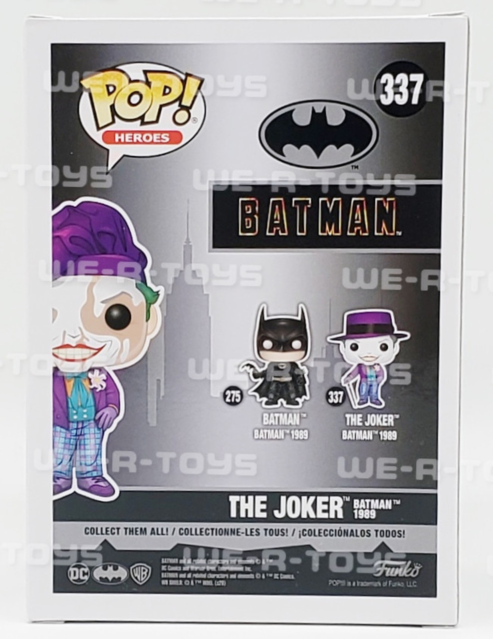 The Joker Funko Pop! Heroes Batman 1989 Limited Chase Edition 337 Makeup  Running