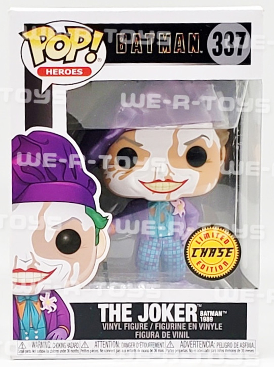 The Joker Funko Pop! Heroes Batman 1989 Limited Chase Edition 337 Makeup  Running