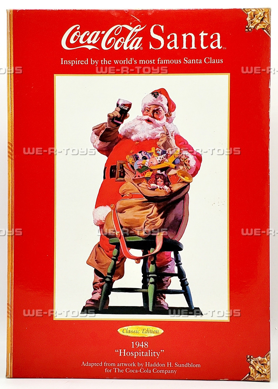 Coca-Cola 1948 Hospitality Santa Doll 1999 Mattel 23288 - We-R-Toys