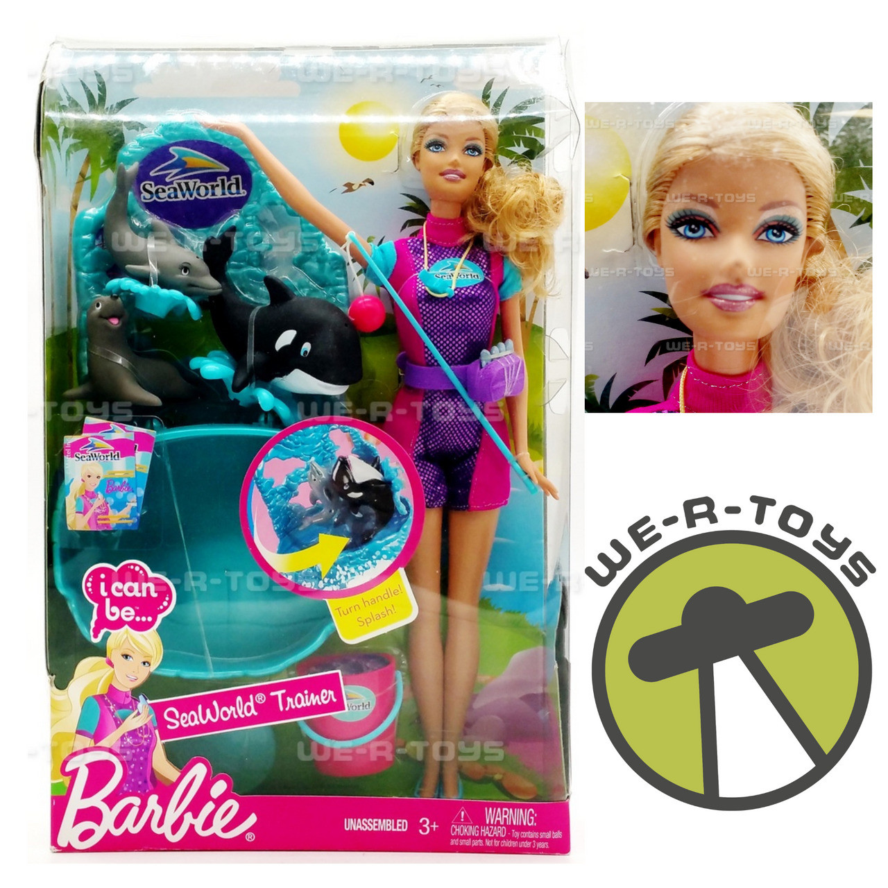 Barbie I Can Be SeaWorld Trainer Doll Play Set