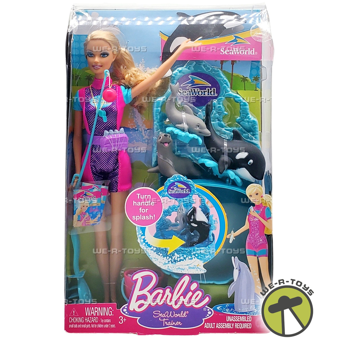 Barbie I Can Be SeaWorld Trainer Doll Play Set 2010 Mattel N4886 - Main Image