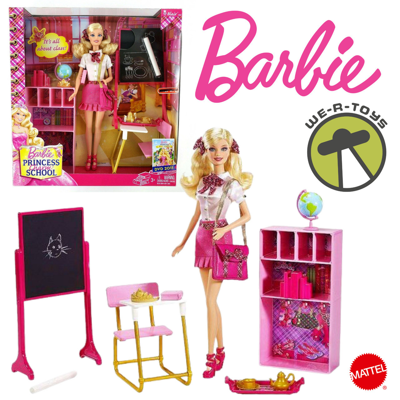 Barbie Escola de Princesas Princess Charm School Princess Playset - Miami  Outlet Importados