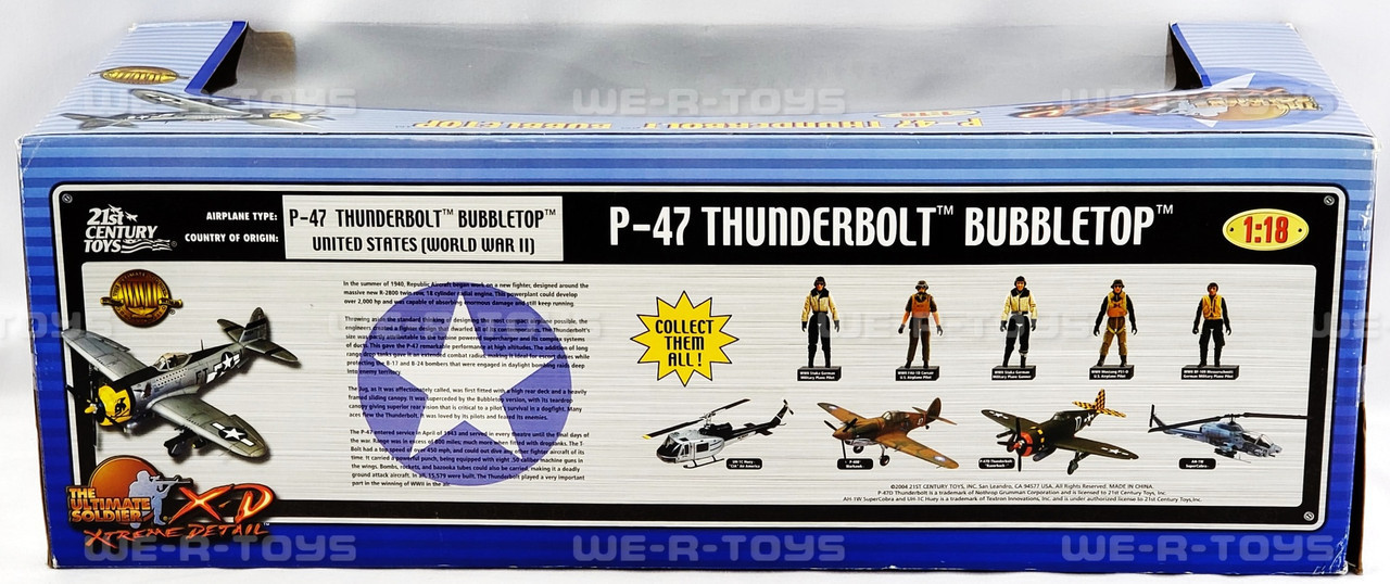 The Ultimate Soldier Eagle P-47 Thunderbolt Bubbletop WWII Plane W