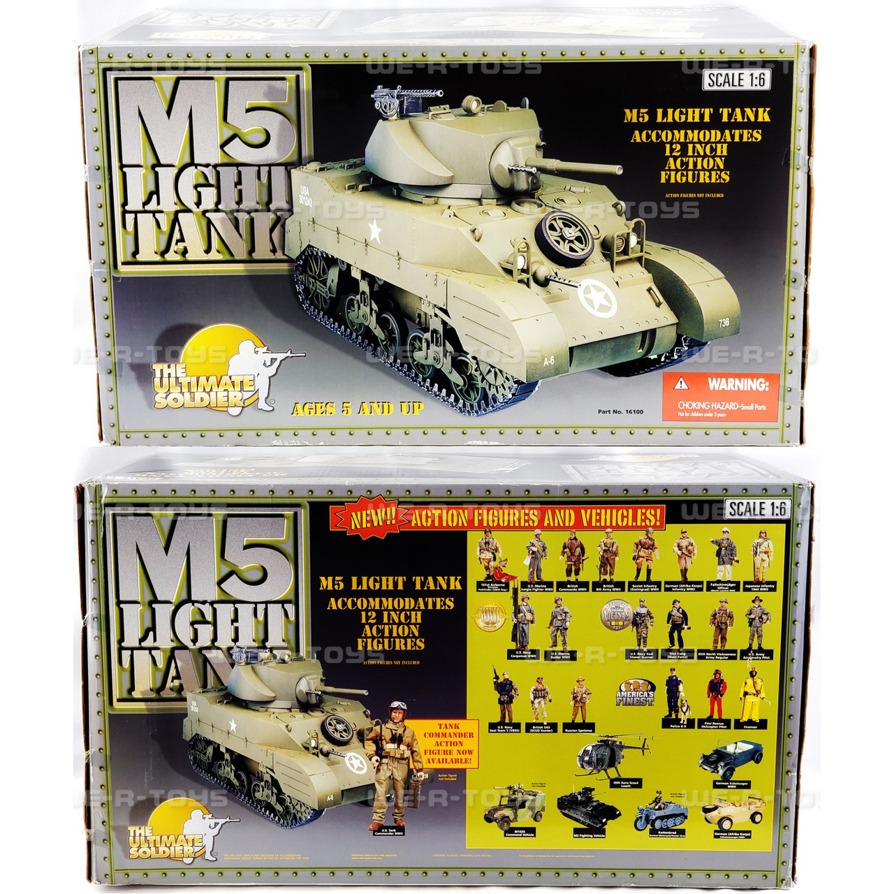 The Ultimate Soldier USA M5 Light Tank No. 16100 USED - We-R-Toys