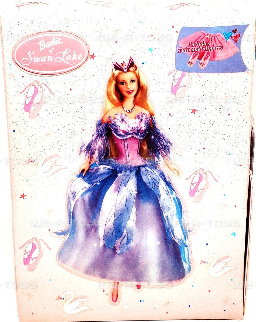 Barbie Swan Lake Ballerina Dress Up Set With Case 2003 Mattel