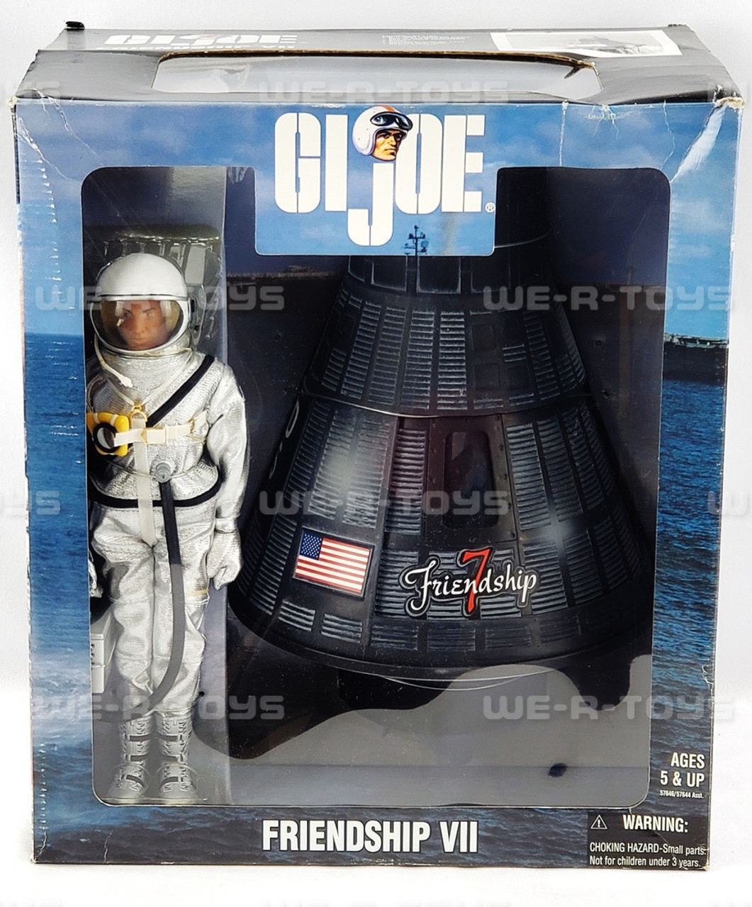 GI Joe Friendship VII Space Vehicle & Astronaut Figure Hasbro 2000