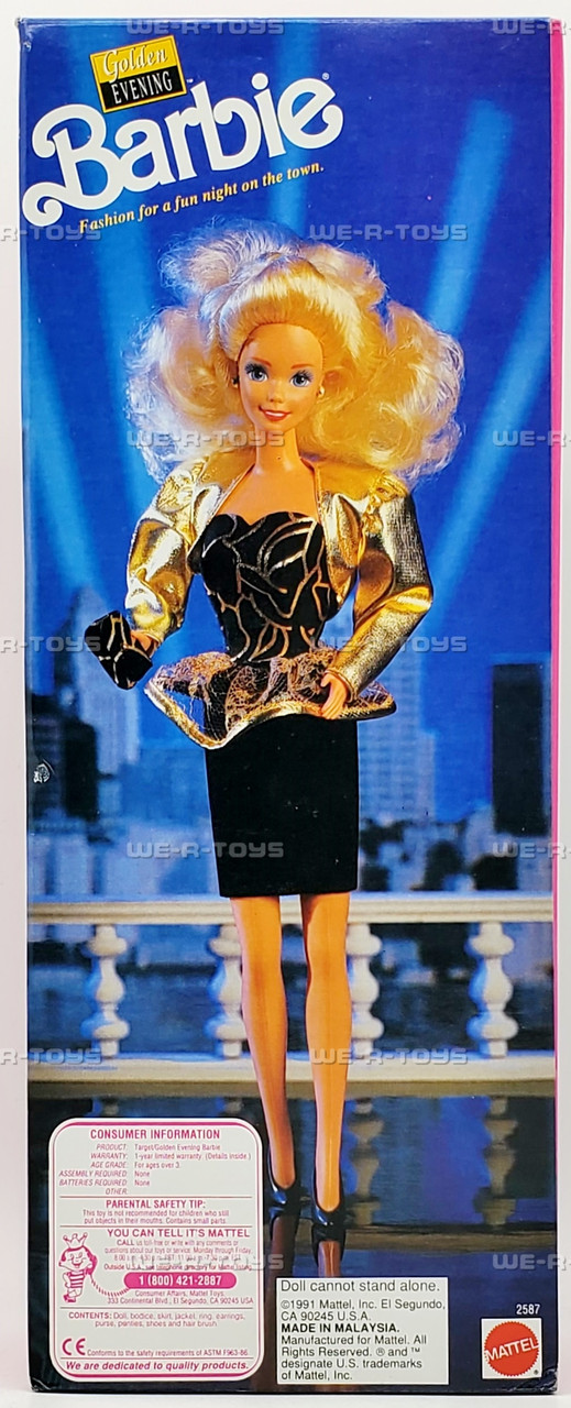 Golden Evening Barbie Doll Target Exclusive 1991 Mattel 2587 NEW