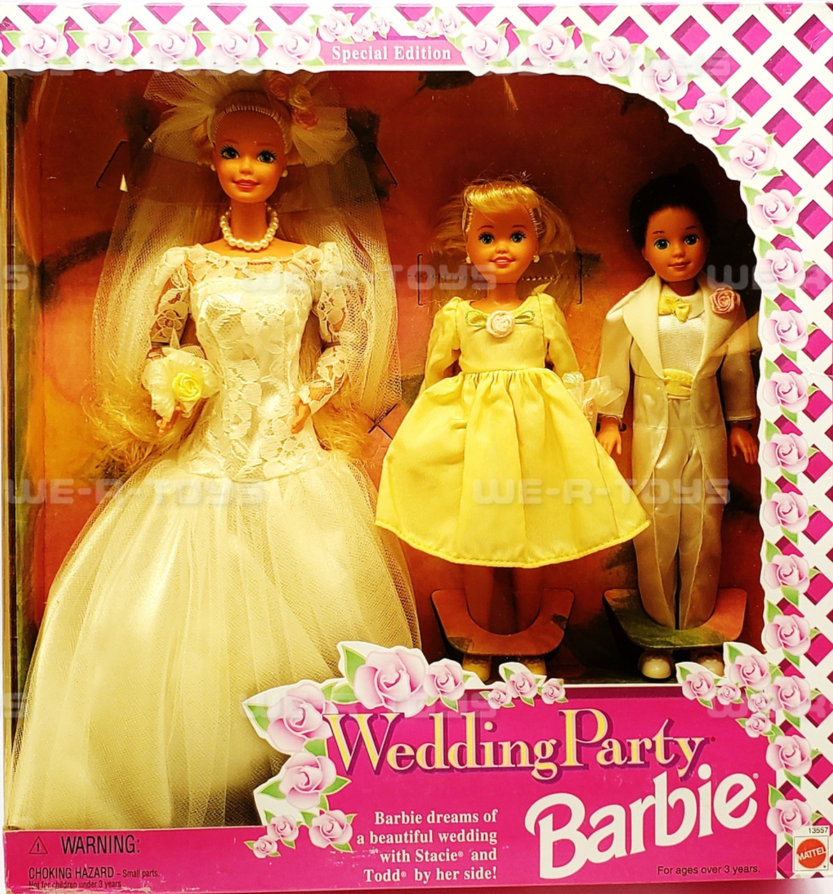 Wedding Party Barbie Stacie & Todd Dolls Deluxe Set 1994 Mattel #13557 NEW