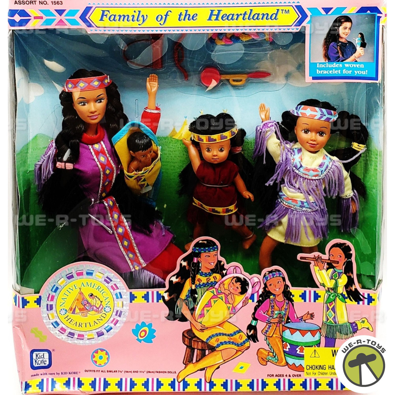 Family of the Heartland Native American Doll Set 1994 Kid Kore
