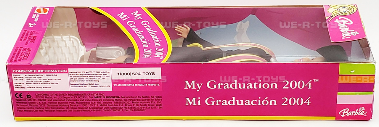 Barbie My Graduation 2004 Doll Bilingual Mattel No. C5265 NRFB