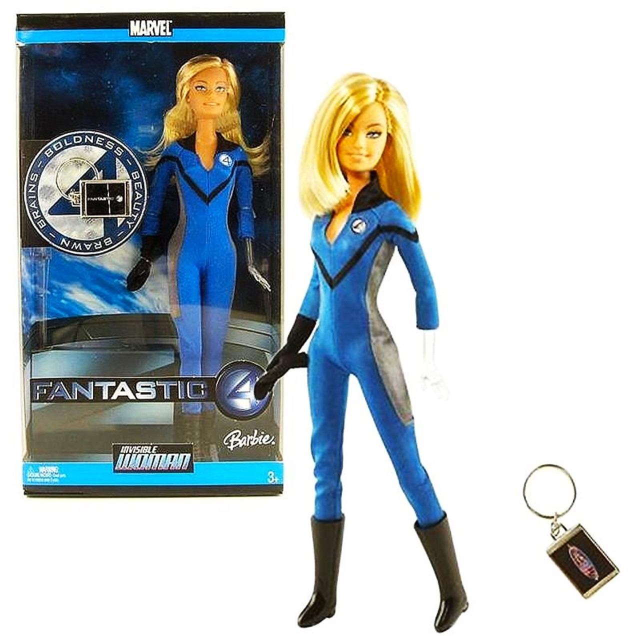 Marvel Fantastic 4 Barbie as Invisible Woman Doll 2005