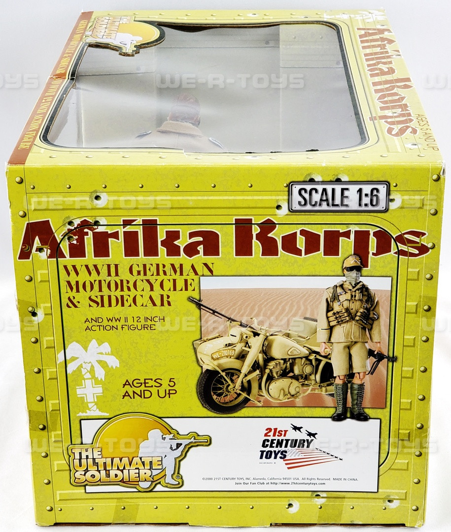 The Ultimate Soldier WWII Afrika Korps German Motorcycle & Sidecar