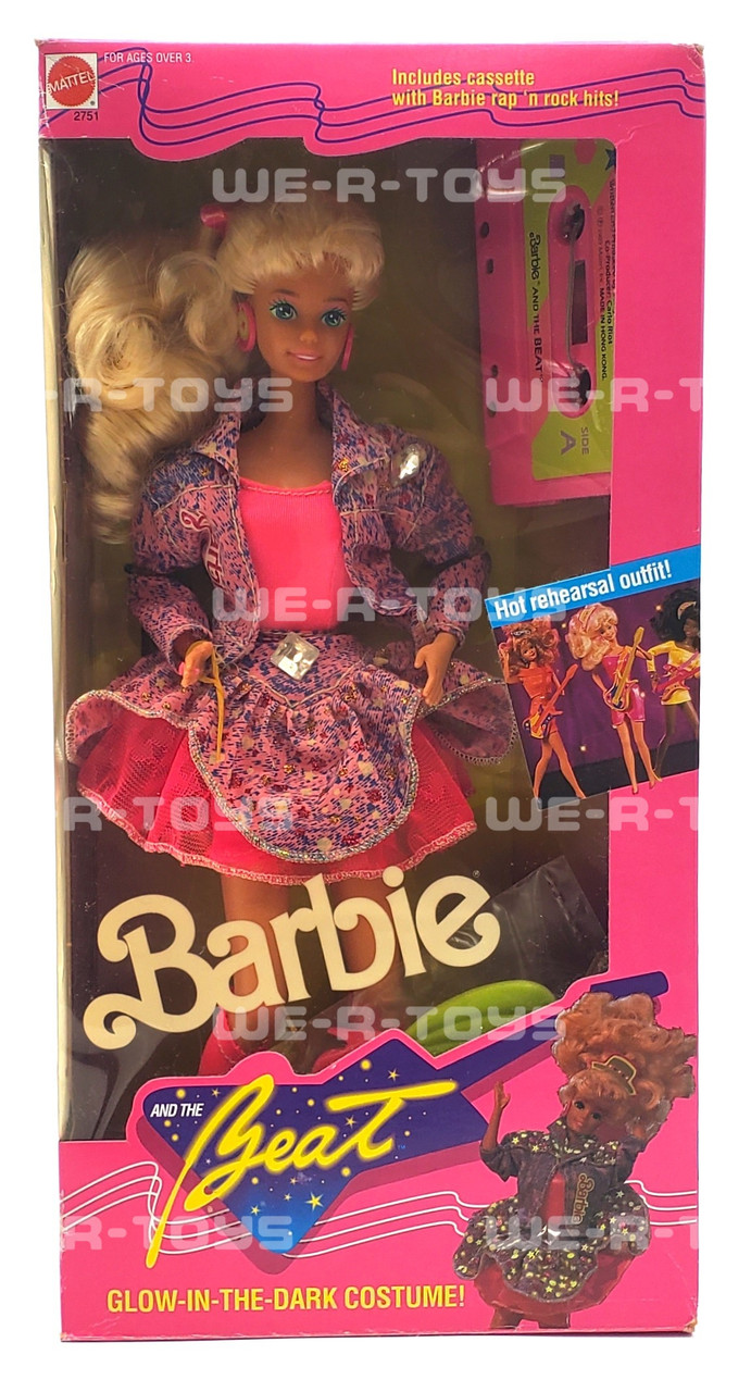 Barbie And The Beat Doll W/ Glow-In-The-Dark Costume 1989 Mattel #2751 NRFB