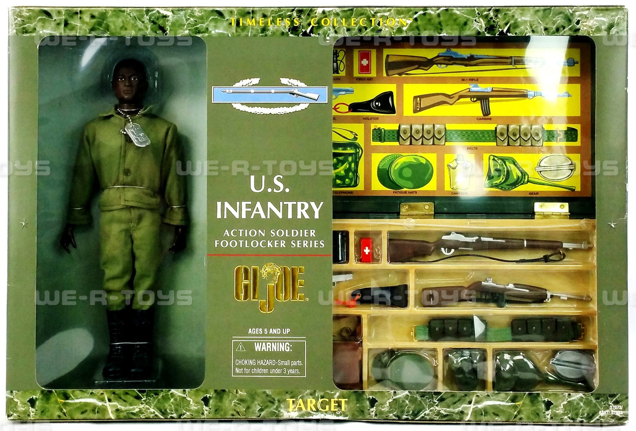 G.I. Joe U.S. Infantry Action Soldier w/ Footlocker African