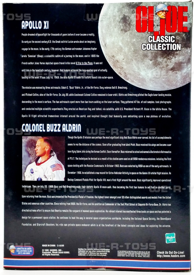 GI Joe Classic Collection Colonel Buzz Aldrin Astronaut in NASA