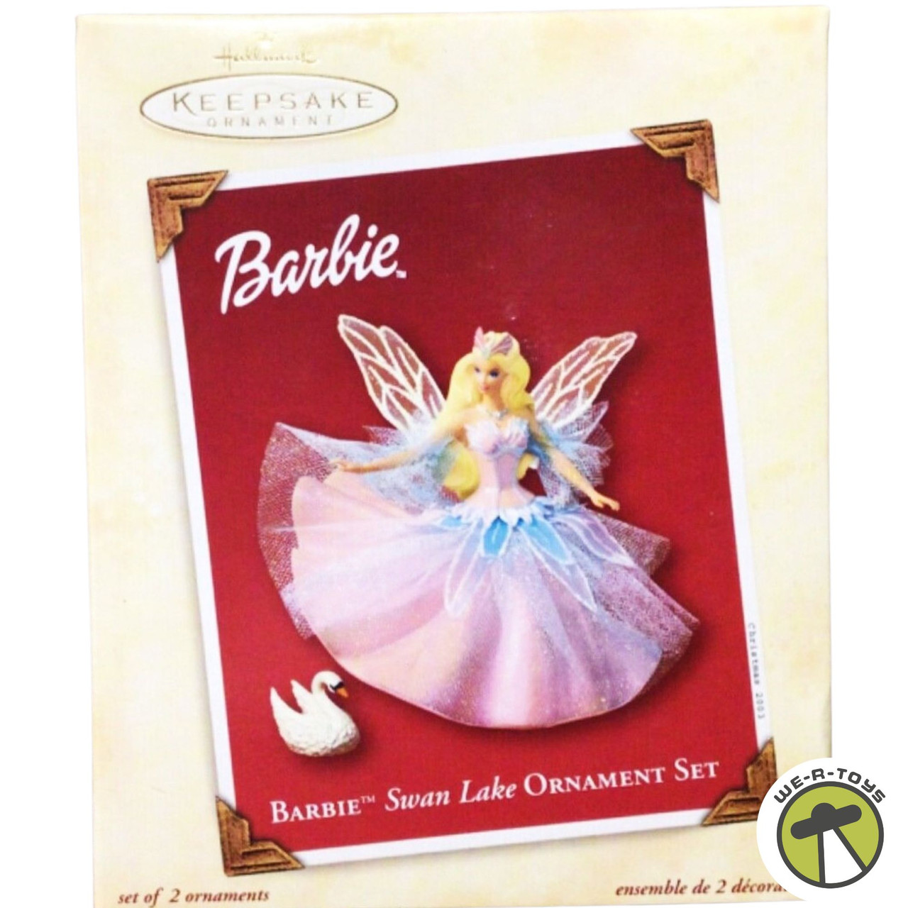 Hallmark 2003 Keepsake Ornament Barbie Swan Lake Ornament Set QXI8447