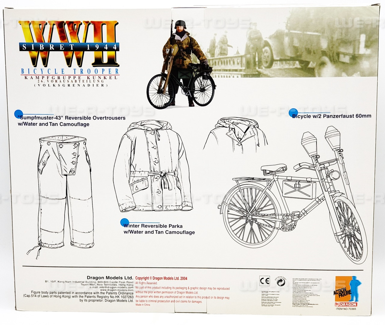 Dragon WWII Kampfgruppe Kunkel Bicycle Trooper Jupp Bauer