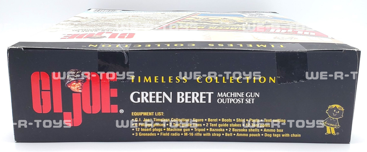 G.I. Joe Timeless Collection 12'' Green Beret Machine Gun Outpost Set NRFB