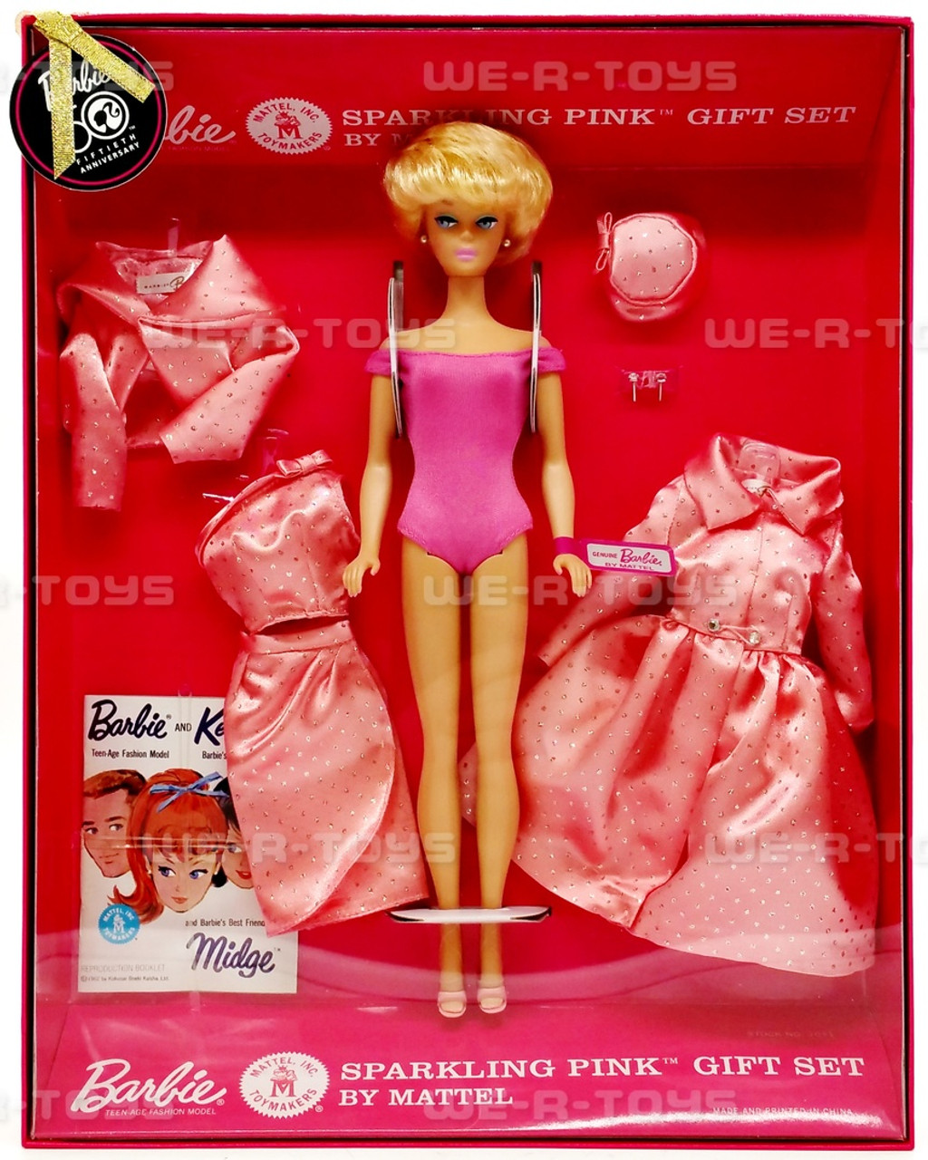 Barbie Collector Sparkling Pink Doll Gift Set 2008 Mattel N6591