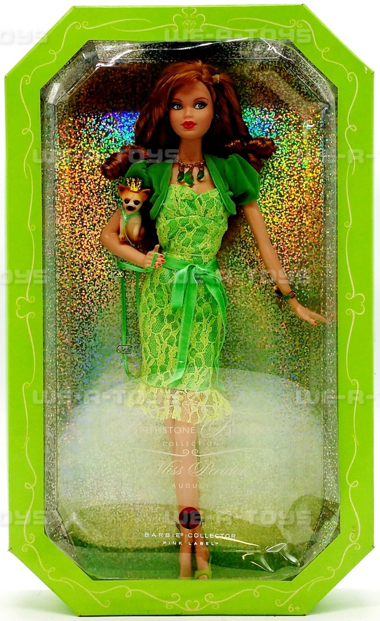 Miss Peridot Barbie Doll August Birthstone Beauties Collection 2007 Mattel  K8697