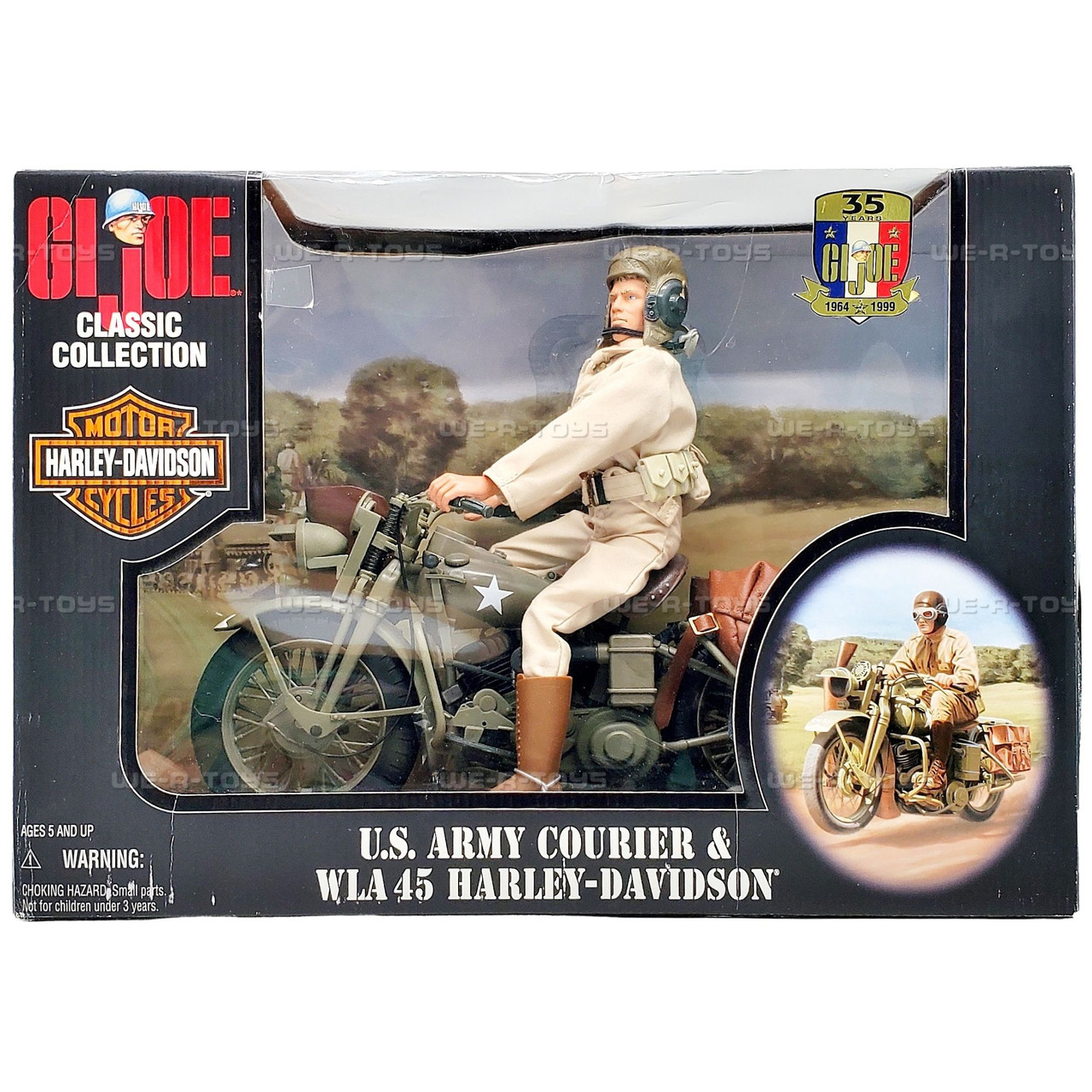 ミリタリー GI JOE U.S. ARMY COURIER HARLEY DAVIDSON G.I. Joe US Army Courier and WLA Harley Davidson Action Figure and