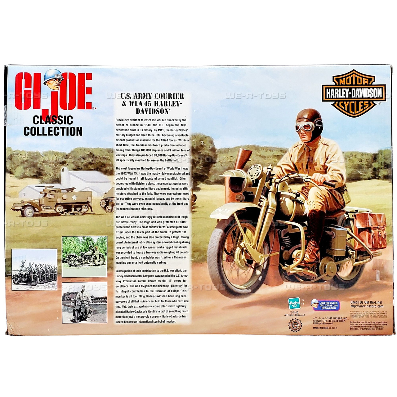 G.I. Joe US Army Courier and WLA Harley Davidson Action Figure and