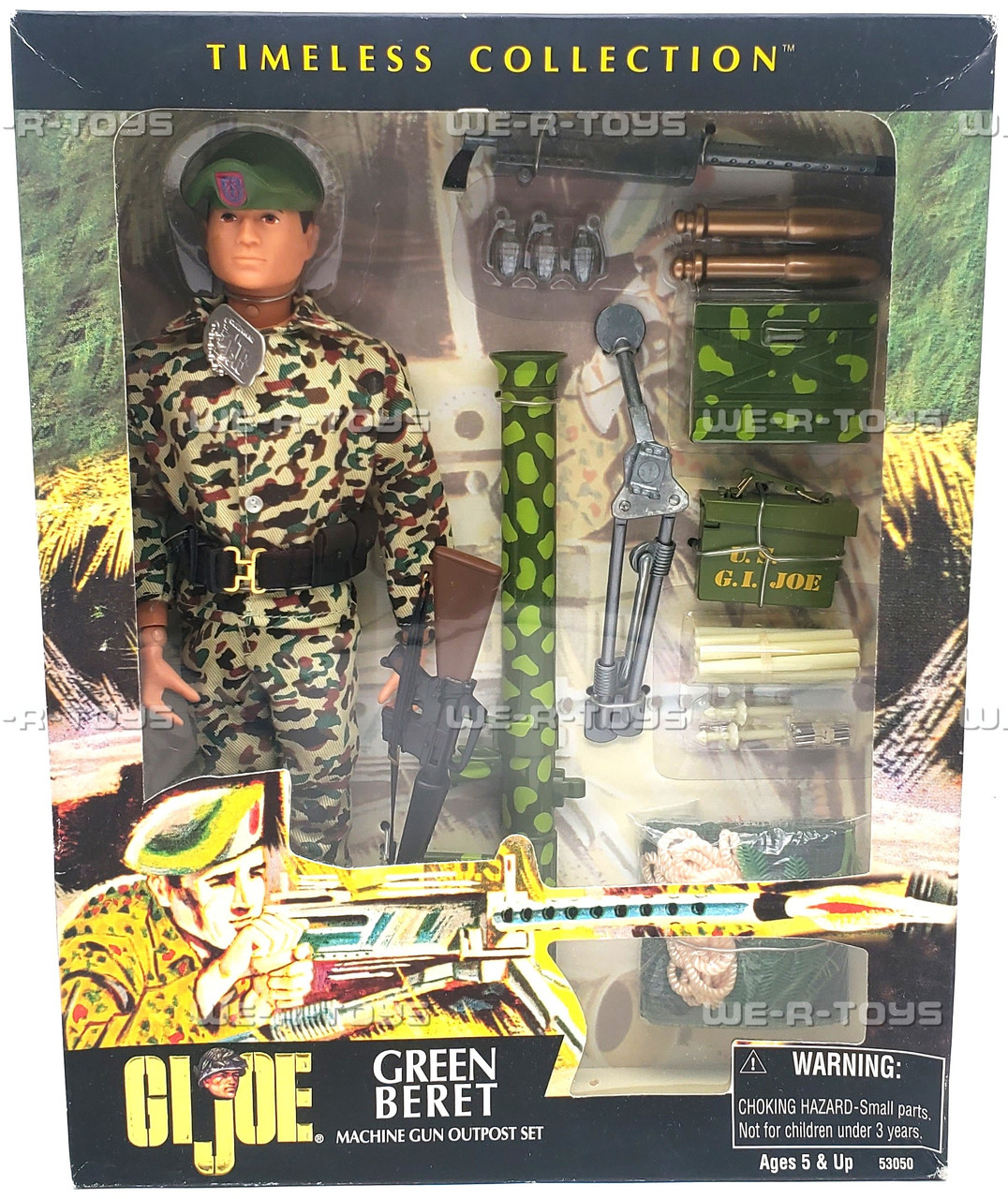 G.I. Joe Timeless Collection 12'' Green Beret Machine Gun Outpost