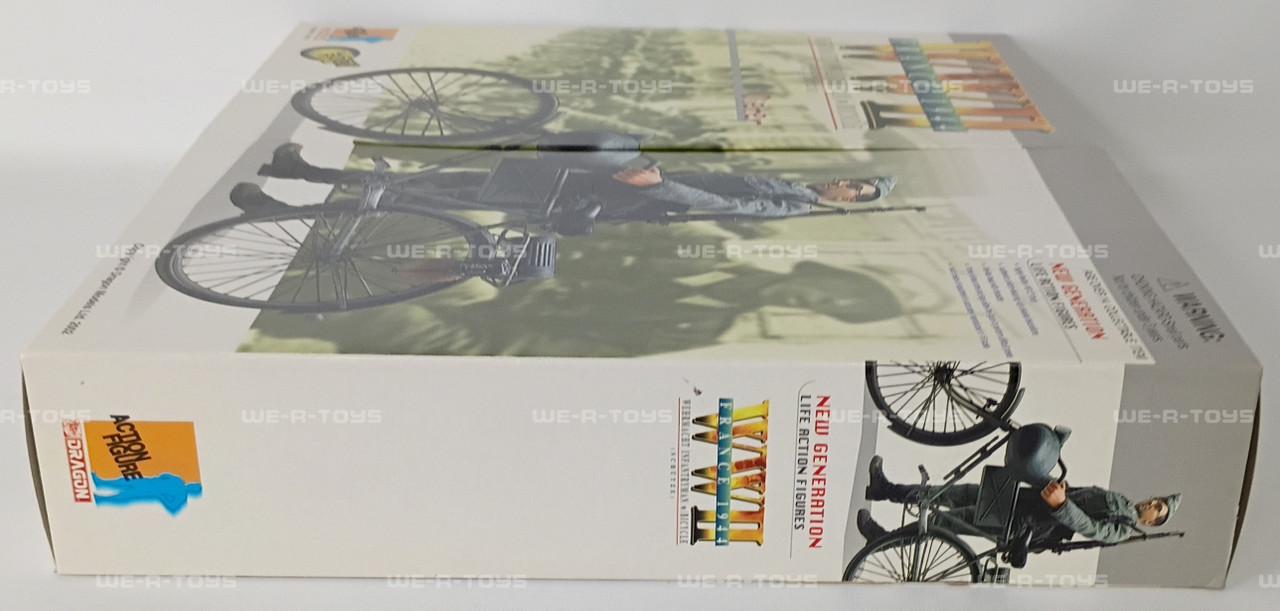 Dragon WWII France 1944 Schutze Dieter Action Figure W/ Bicycle