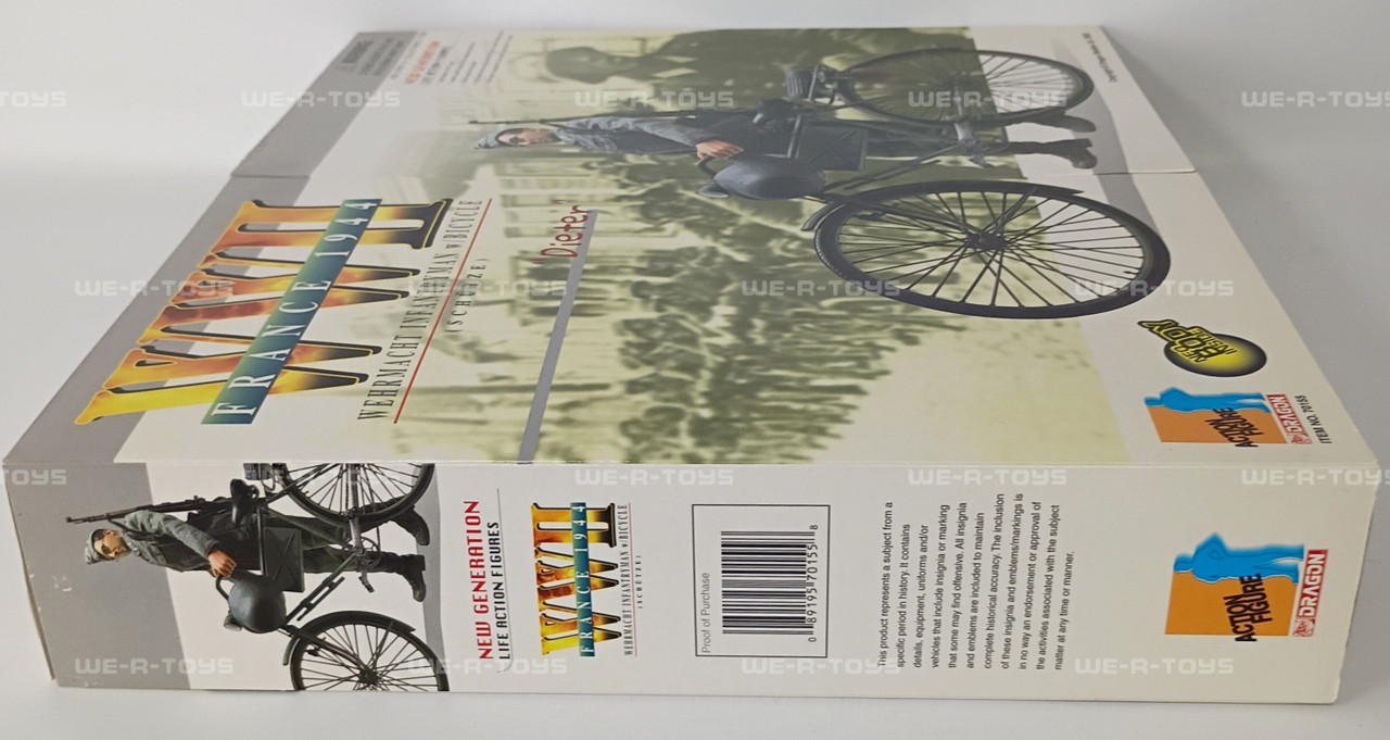 Dragon WWII France 1944 Schutze Dieter Action Figure W/ Bicycle