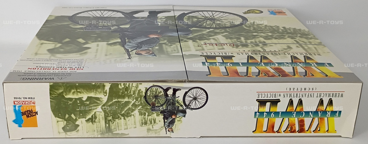 Dragon WWII France 1944 Schutze Dieter Action Figure W/ Bicycle