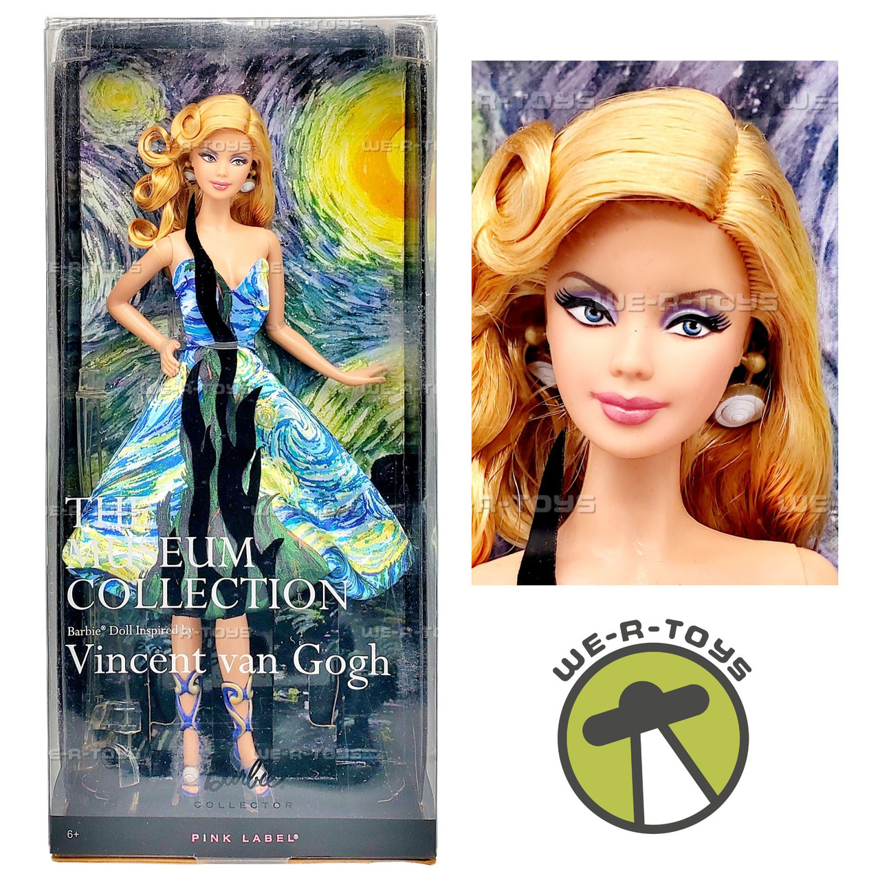 Barbie Collector Museum Collection Van Gogh Doll 2010 Mattel V0445