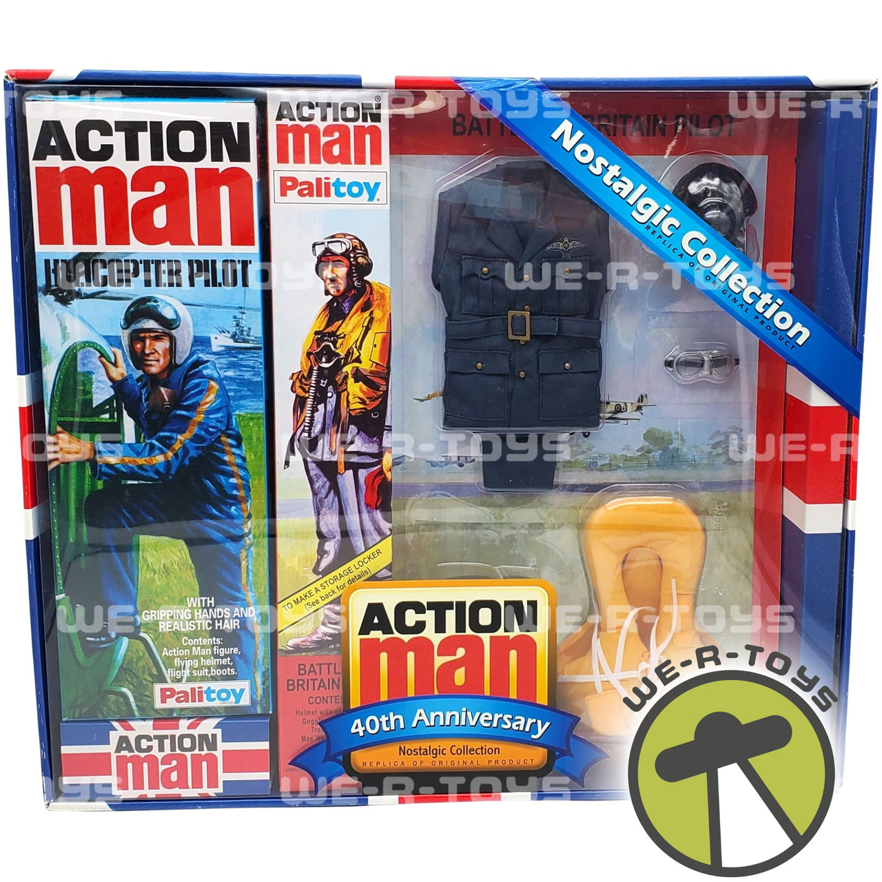 Action Man Helicopter Pilot Figure, Storage Locker Battle of