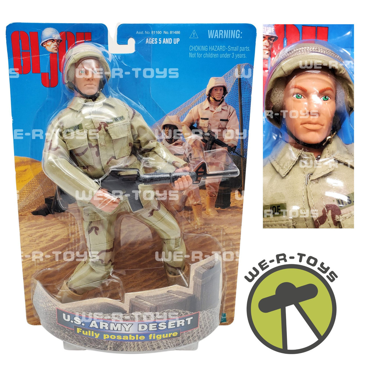 G.I. Joe U.S. Army Desert Fully Poseable Action Figure #81486 Hasbro 1998  NEW