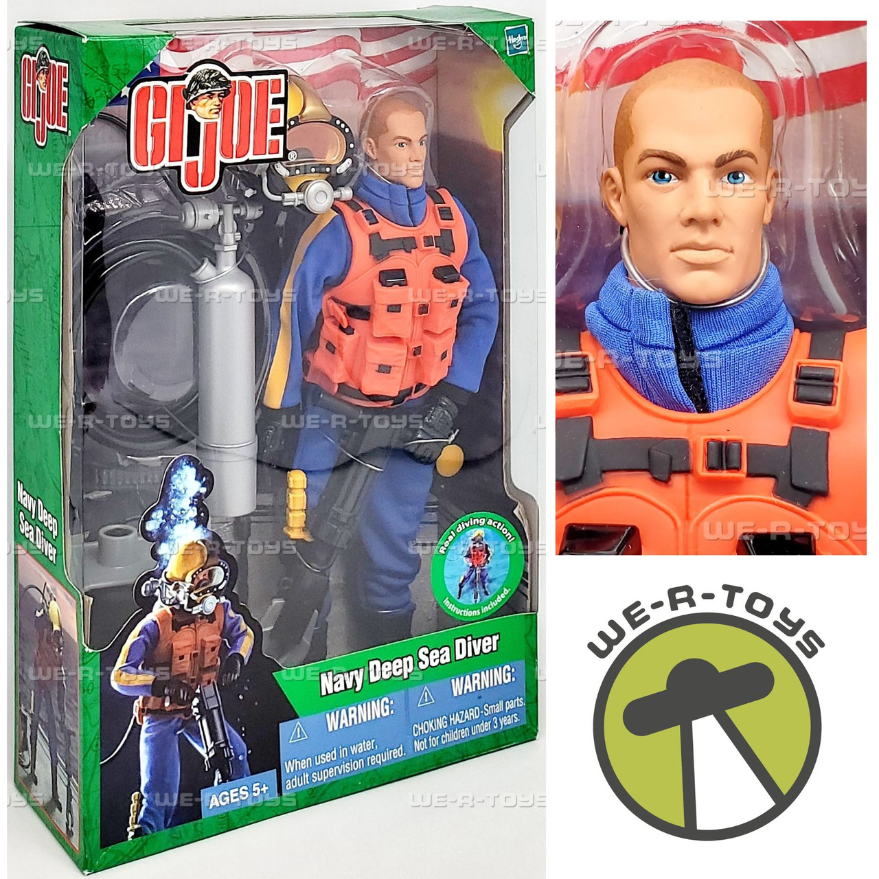 G.I. Joe Navy Deep Sea Diver Figure Real Diving Action #81882