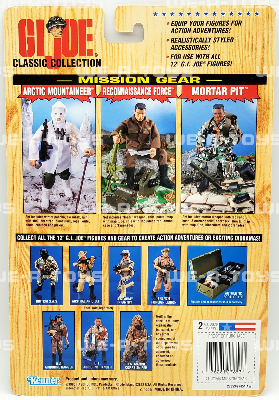 ハズブロ製1/6 GI-JOE HOF MISSION GEARx4種セット G.I. Joe Classic Collection Reconnaissance Force Mission Gear