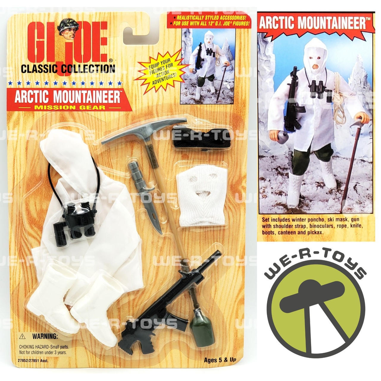 G.I. Joe Classic Collection Arctic Mountaineer Mission Gear #27852 Hasbro  NEW