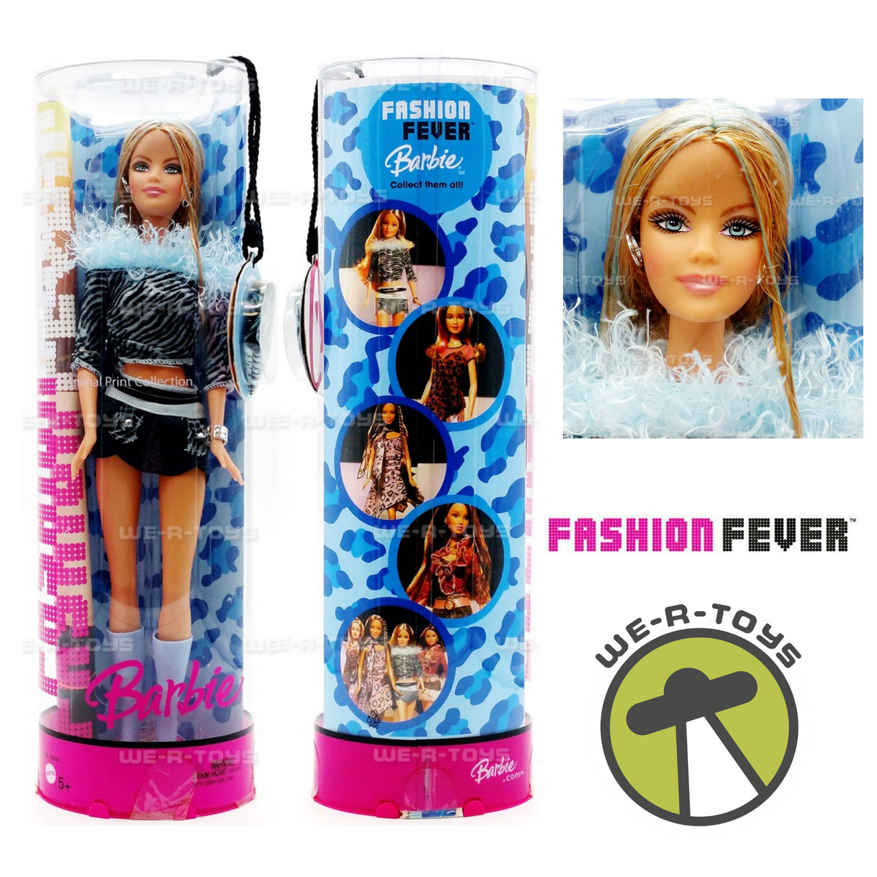 Fashion Fever Barbie Doll Animal Print Collection 2005