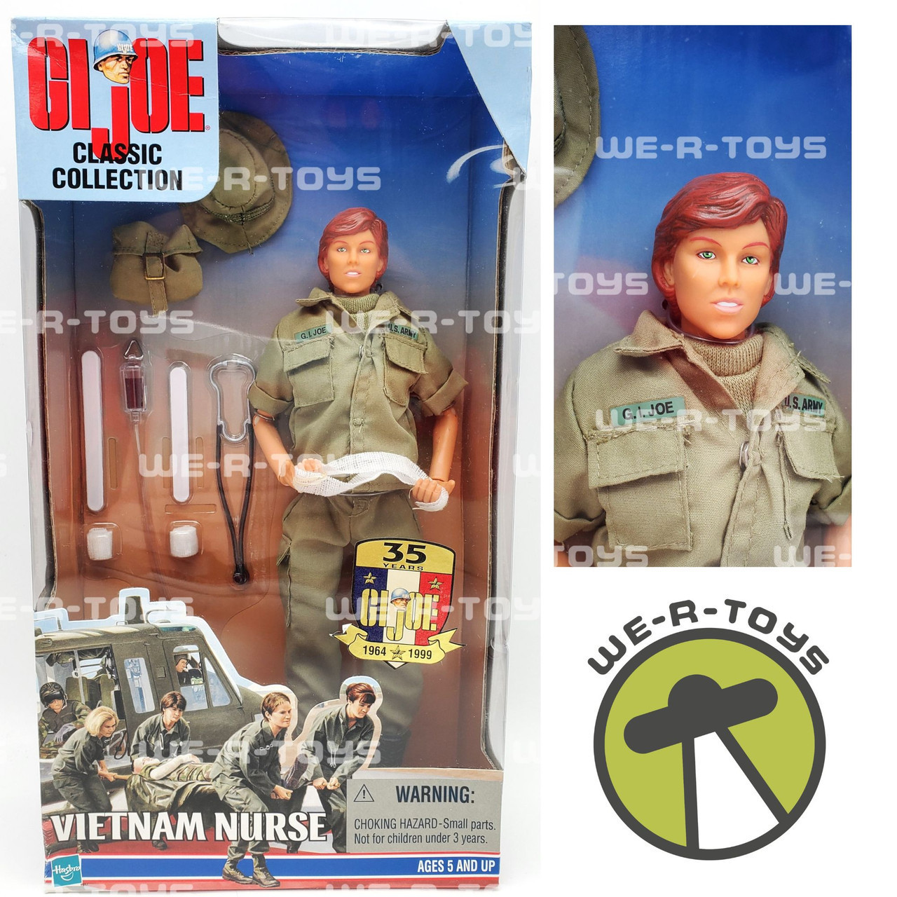 G.I. Joe Vietnam Nurse Action Figure Classic Collection Hasbro 1999 #81537  NEW