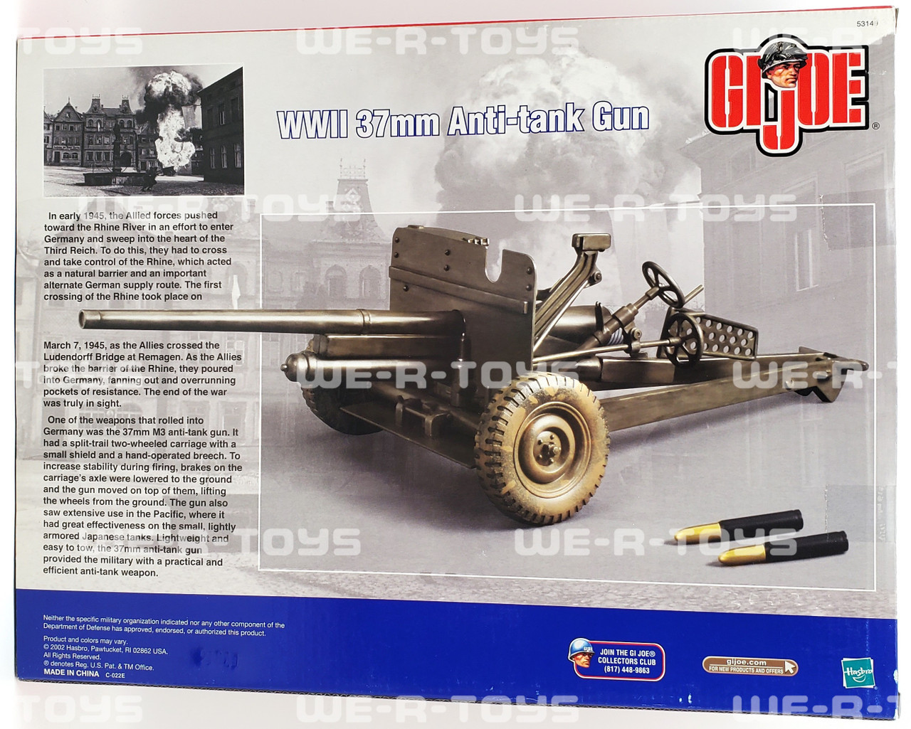 未開封 GI Joe WWII 37mm Anti-tank Gun G.I. Joe WWII 37mm Anti-tank Gun With Ammo #53149 2002 Hasbro NRFB