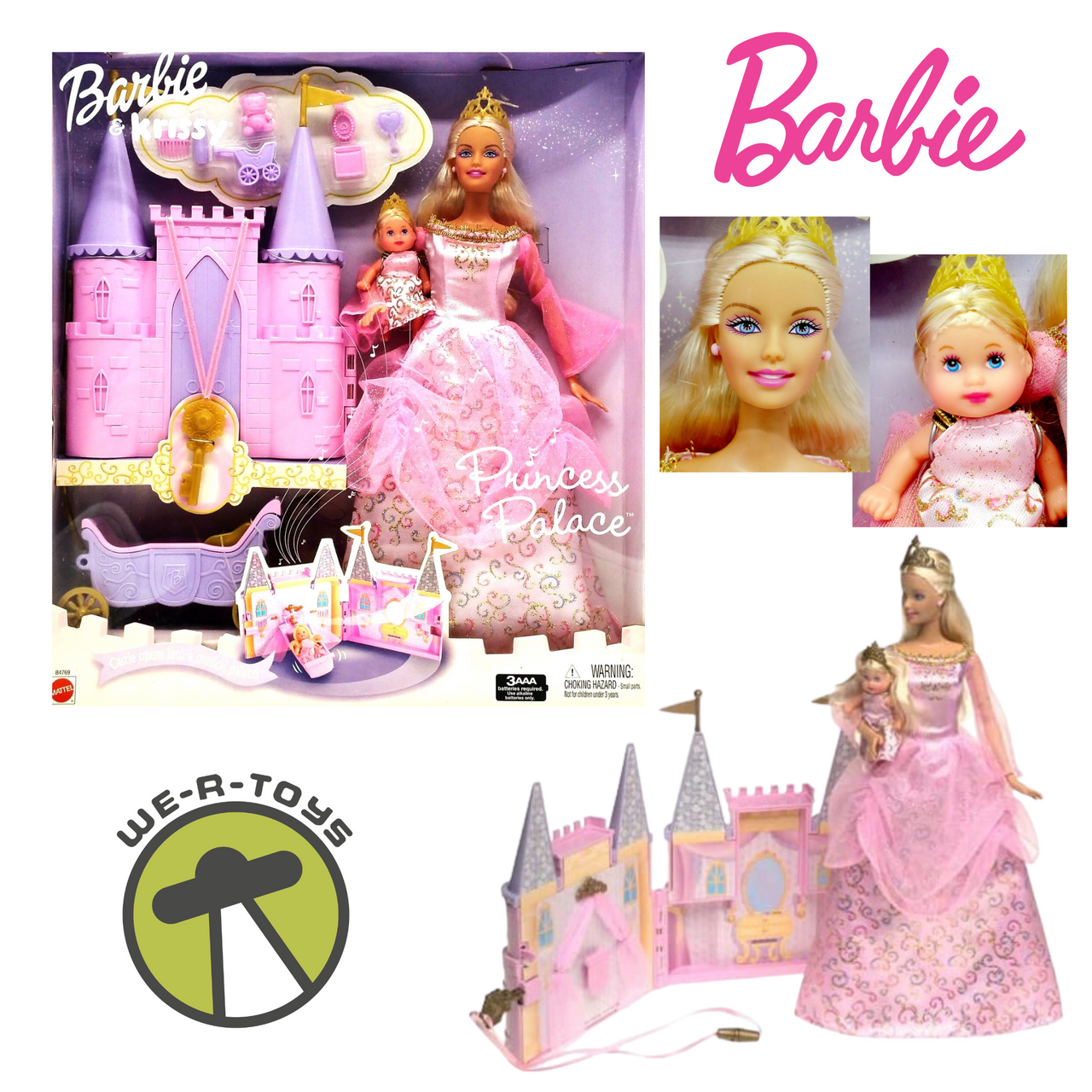 Barbie and Krissy Princess Palace Playset by Barbie 並行輸入品