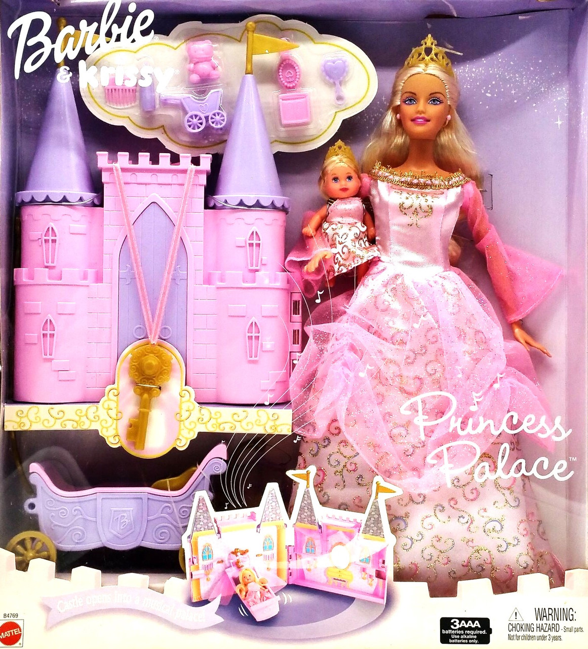 Barbie & Krissy Princess Palace Playset with Dolls 2003 Mattel B4769